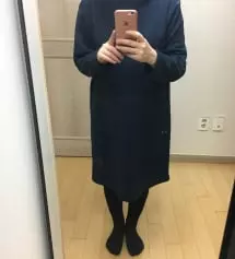 키가 156정도로 작아서 걱정했는데 키작맘 버전으로 구매했더니 길이가 딱 좋아요^^ 배