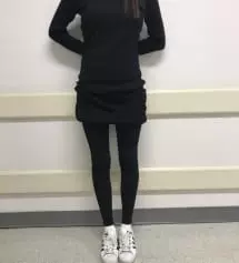 길이도 딱 좋은데 한사이즈 작은거사면 더 핏되서 예뻣을거 같아용 ㅎㅎ 만족합니당