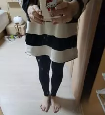 163인데 키작맘 고민하다가 샀는데 길이감 좋네요 일반샀으면 너무길뻔 s사이즈 배도잘