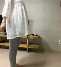 원피스랑 같이 입는데 괜찮아요~ 
