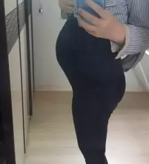 만삭때까지 입으려고  L사이즈 구매하였는데
