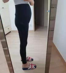 15주3일 163에 54kg에요 지금 입기 딱 좋아요
