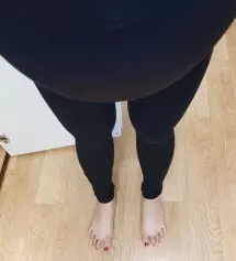 신축성 좋고 보온성도 있어서 서늘한 가을에서 초겨울까지 입을 수 있겠어요. 키 160미