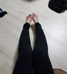 레깅스가 생각보다 길어서
