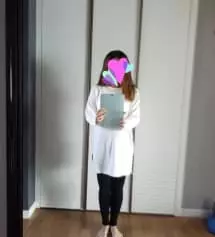 키162이고 임신 26주차이고 현재 57키로 입니다~ 검정, 메란지 두개 샀는데 길이도 딱이