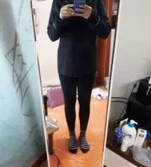 모델 착용 사이즈보고 구매했어요.
