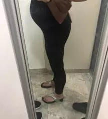 38주 막달 임산부입니다. 키 162라서 저번에 기본 블랙 M 주문했다가, 배까지 너무 많이