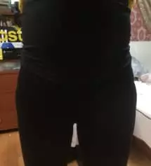 13주인데, 배있는 부분 잘 늘어나서 봄에 잘 입을 거 같아요. 키 163인데 길이는 1.5센