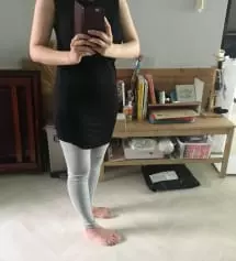 임신 중기 때 블랙/차콜 구입해서 잘 입었는데 출산하고나서도 입게 되네요. 기분 전환