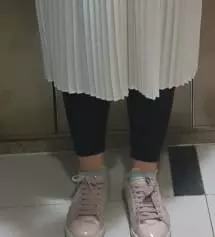 163 기준 키 작은 맘ver로 사니 발목보다 위로 올라와요. 푸딩스판이랑 같이 샀는데 조