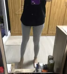 편하게 입을 때 필요할 것 같아서 레깅스 구매했어요~ 가을이 다가오니 좀 튼튼한 면 재