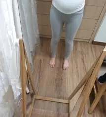 키가 큰편인데 길이가 짧지 않아서 너무 좋아요~~ 그리고 지금 임신 19주인데 배 부분이