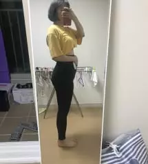 임신 11주차고 하체가 튼실해요..! M사도 작으면 어쩌나 고민 했는데 다행히 맞네요 입