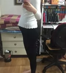 165에 62kg, 임신 7개월차로 접어들었어요. 평소 청바지같은 걸 사면 희안하게 발목 부