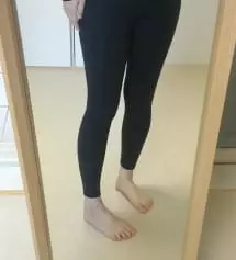 갑자기 추워져서 레깅스 주문했어요. 키작맘 s로 할까 m으로 할까 고민하다 사이즈가 큰