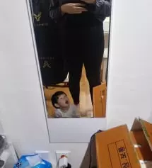 기장 딱이네요. 참고로 저는 키 162지만 하비이고 키에 비해 다리가 긴 편이에요. 임신