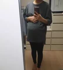 임신하고 너무 쪼이는 레깅스는 불편했는데

