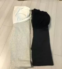 M사이즈 쫀쫀하니 좋아요! 건조기 돌려서 입어도 괜찮네요~ 
