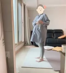 너무 마음에들어요 L 사이즈 산거 잘한것같아요 배부분을 잘 덮어줘요