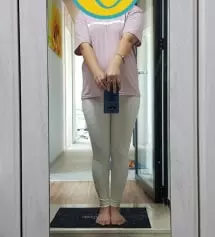 날씨가 추워지면 내복처럼 입을겸 겸사겸사 샀어요.살짝 큰건지 면이라 그런건지 쭈굴거