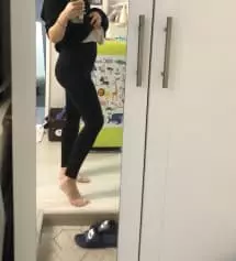 166/65 하비형 체형이라 작으면 어쩌나하고 두종류 구매했어요~ 일단 배부분 심리스형은