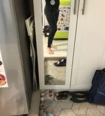 166/65 하비형 체형이라 작으면 어쩌나하고 두종류 구매했어요~ 일단 배부분 심리스형은