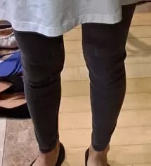 만삭이라 라지로 했어요~ 다른데는 살이 안찌고 배만나온 상황이라 라지로 하면 다리가