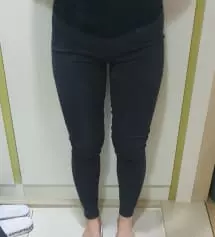 진차콜 키작맘이 품절이라 일반이랑 키작맘 두 가지 구매했는데 역시 제 키(161)에는 키