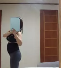 162cm인데 다리가 길지 않은 편이라 ㅋㅋ 키작맘으로 주문했는데 
