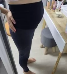 신축성 짱이고 배부분이 엄청 잘 늘어나는 스판으로 되어있어 엄청 편하네요. 한 다섯 