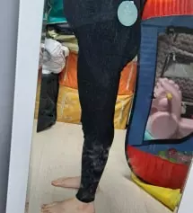 키 163cm 28주임산부입니다. 예전에 첫찌낳을때 임부레깅스를 일반사이즈로 구매했더니