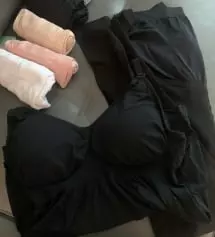 조리원에서 입으려고 수유브라 레깅스 팬티 다 주문함요
