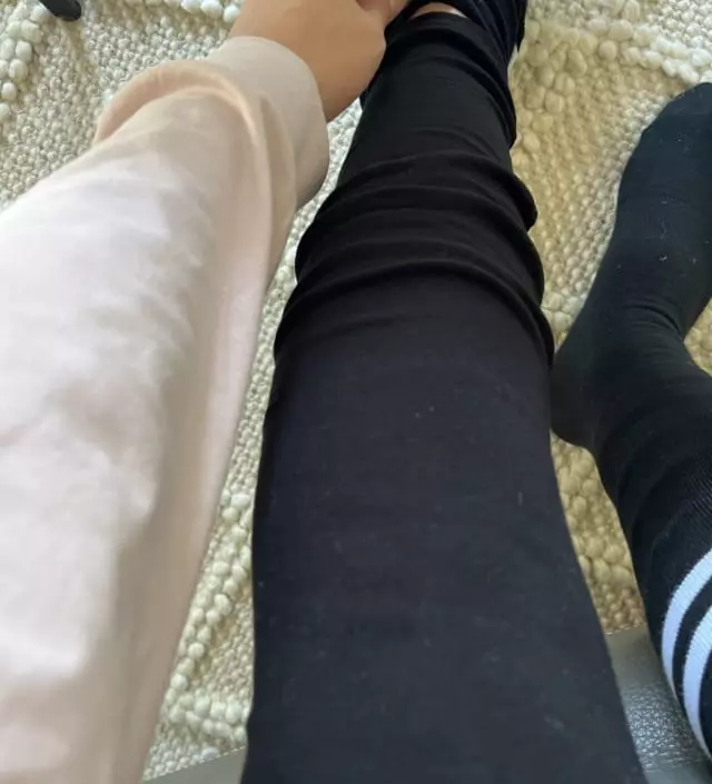 키 173인데도 조금 길고 임신 중기여서 70키로까지 쪘는데도 엉덩이부분이 살짝 크고 기