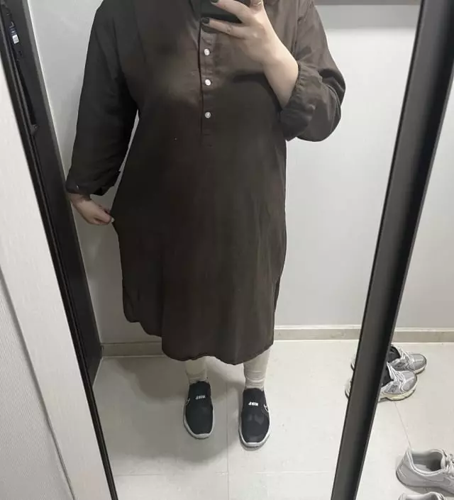 사이즈가 넉넉하게 나와서 M으로 샀어도 좋았을거같아요! 
