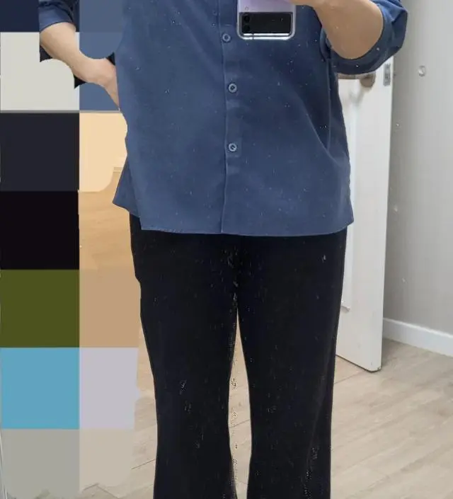 허리밴딩이 뒤에서만 조여줘서 배가 편합니다
