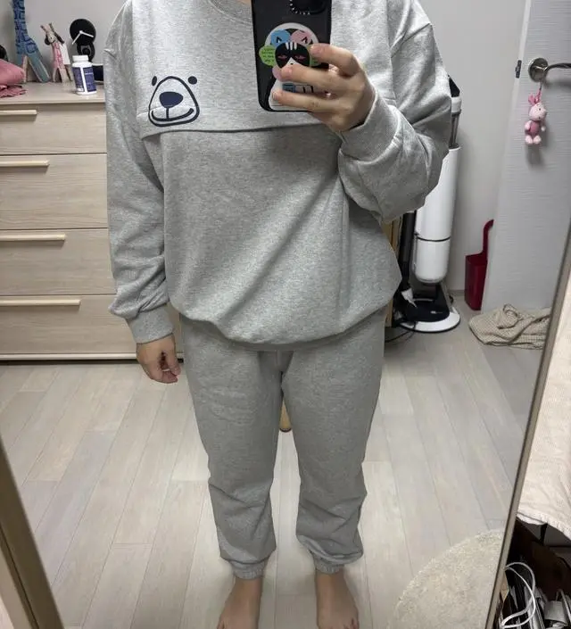 잠시 입고 나가거나 손님 왓을때도 입을 수 있어오 좋아요