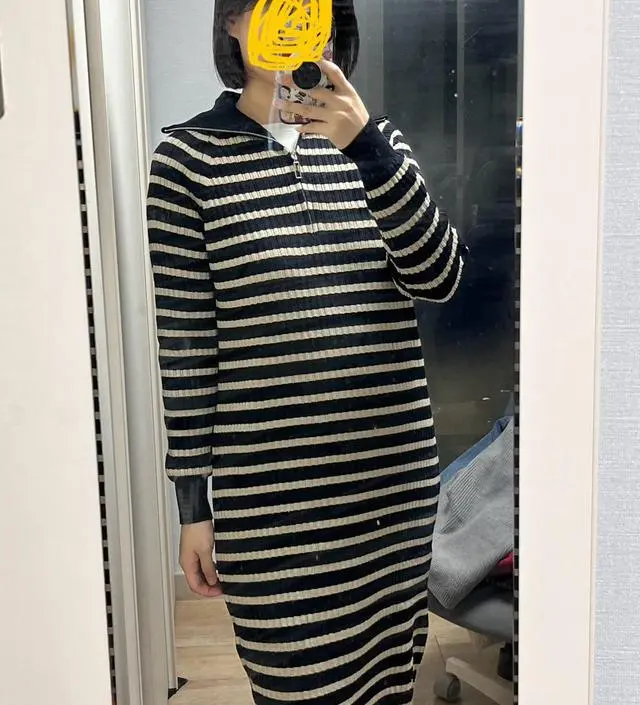 코트 안에 입기도 좋고 패딩이랑 입기에도 좋고
