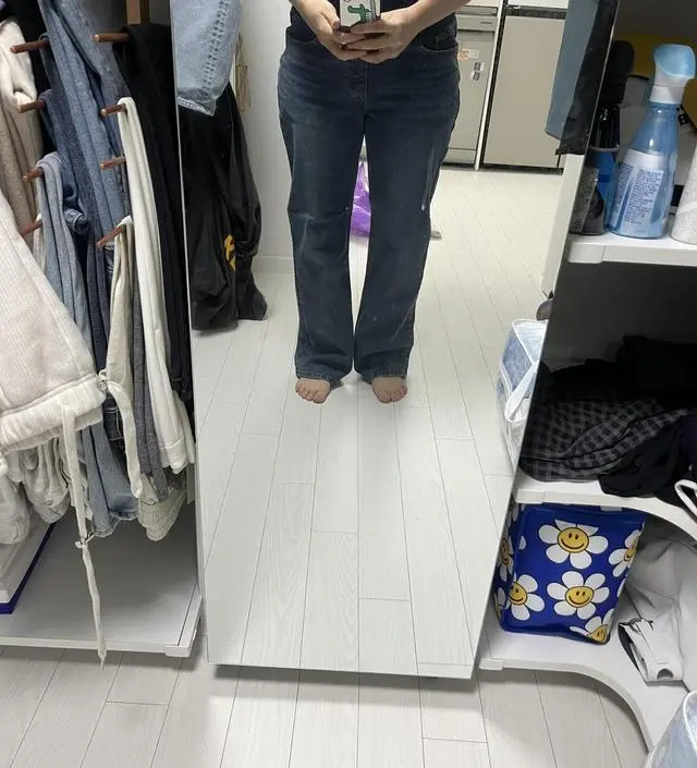 19주차 164cm 64kg 기준 L사이즈 잘 맞아요~ 
