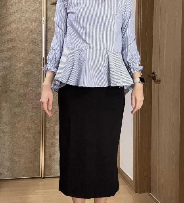 출근룩으로 아주 좋아요! 170cm, 60kg 사이즈도 잘 맞고.^^
