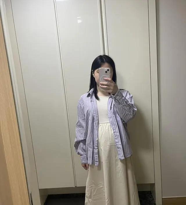 맨투맨, 가디건 등 여러가지로 코디할 수 있어서 좋구 배 부분도 편해서 넘 만족해용