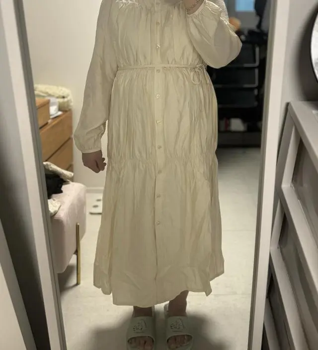 배송올때 구김이 많이간 상태에서 와서 그런지 사진으로는 더 부해보이더라구요~ 구김이