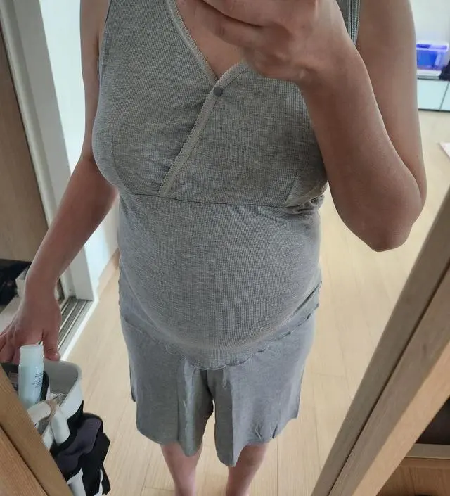 답답해서 브라를 못하고 다니는데 수유나시티.아주 편안해요!! 살짝 큰감이 있어서 한 