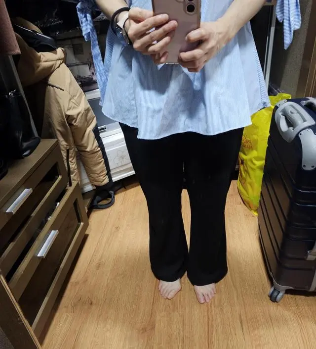 제가 키가 작은편이라 임부복 사면 바지 밑단이 끌리지 않을까 좀 걱정했는데, 키작은맘