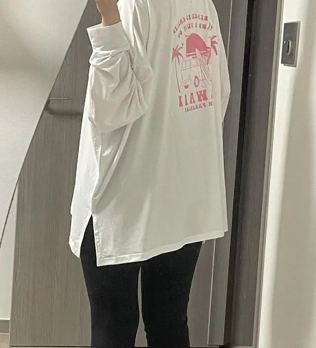 가볍고 배 가리기에도 나쁘지 않았어요!ㅋㅋㅋ 레깅스랑 같이 입기 좋아요! 20주차 160