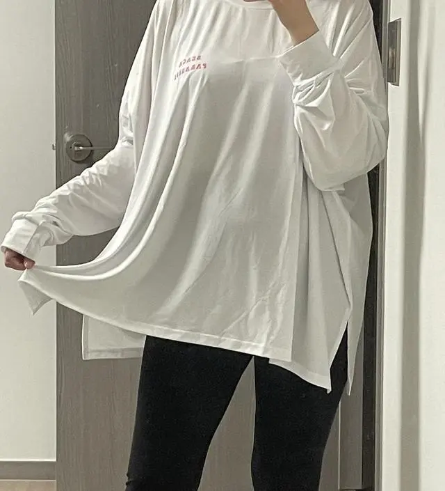 가볍고 배 가리기에도 나쁘지 않았어요!ㅋㅋㅋ 레깅스랑 같이 입기 좋아요! 20주차 160