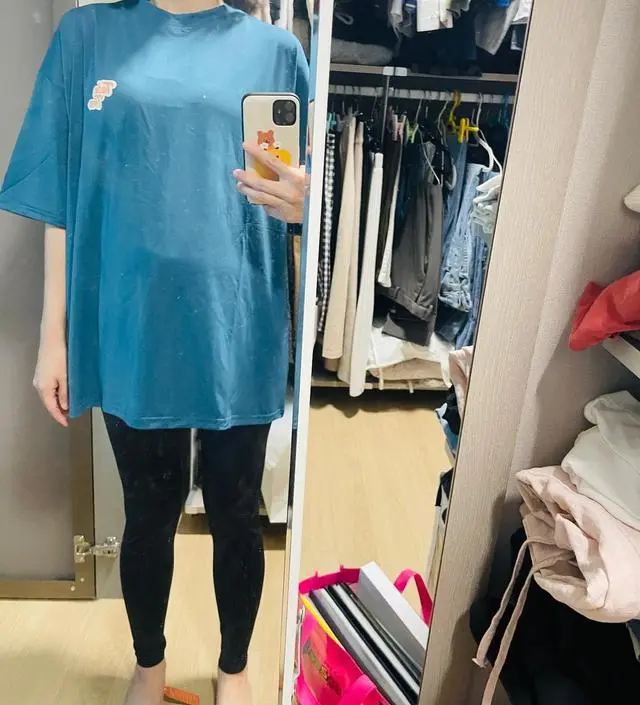 종아리, 허벅지 부분은 괜찮은데 배가 너무 쪼여요ㅠㅠ 제가 임산부수영복을 처음 입어