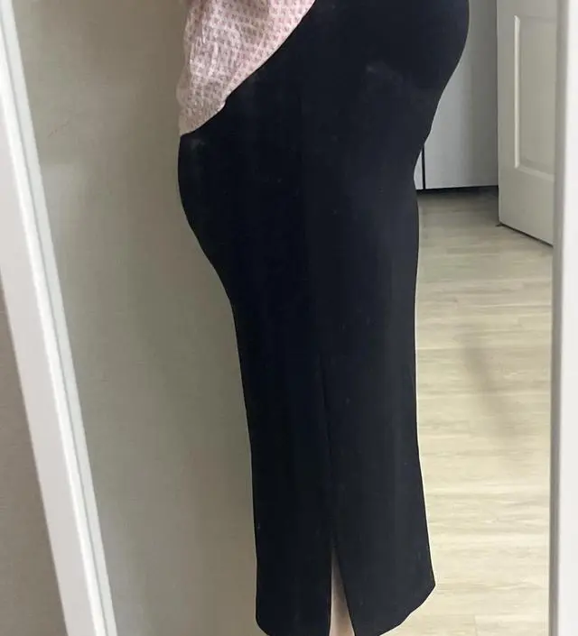 쭉쭉늘어나니 만삭까지잘입을듯여! 넘 편해용♥