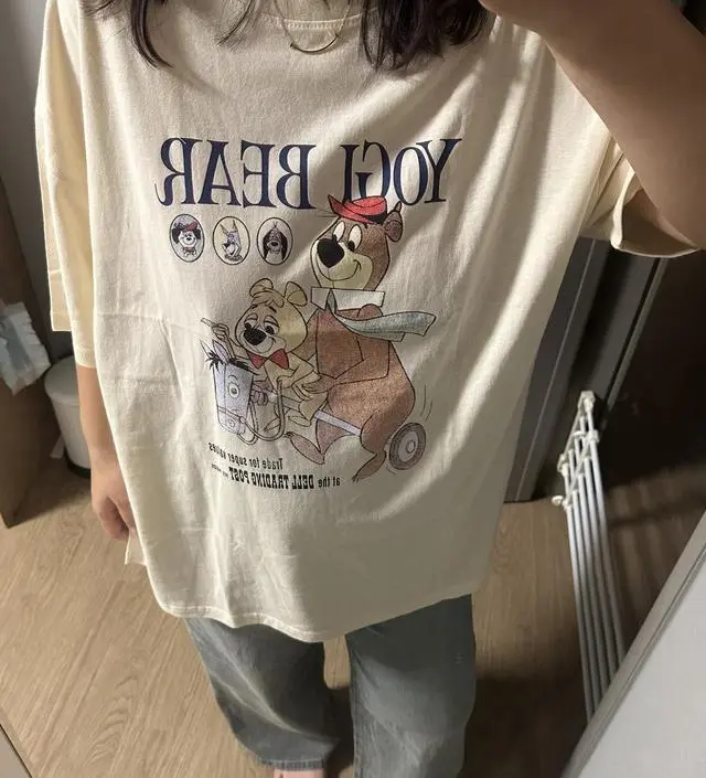 색감, 프린팅 다 화면 그대로 넘 예쁩니다~~ 기장도 어느정도 있어서 레깅스랑 입어도 