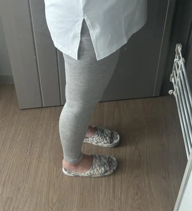 허벅지가 튼실한 체형이라 레깅스는 상상도 못해봤는데 임신하고 나니 편한게 최고네여