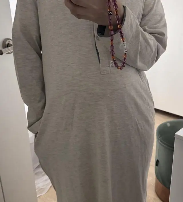 저는 10월 출산예정이라 미리 수유복 따뜻한걸로 구매해봤어요!바로 입어봤눈데 따뜻하